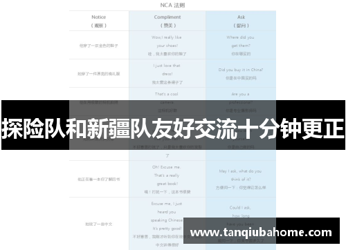 探险队和新疆队友好交流十分钟更正 探险队和新疆队友好交流十分钟更正